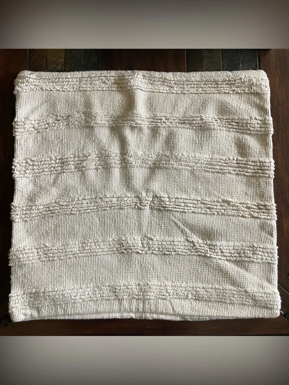Two Pottery Barn Handwoven Textured Pillow Covers